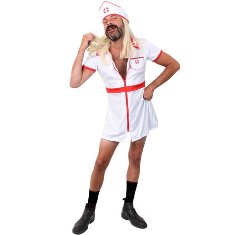 man in nurse costume